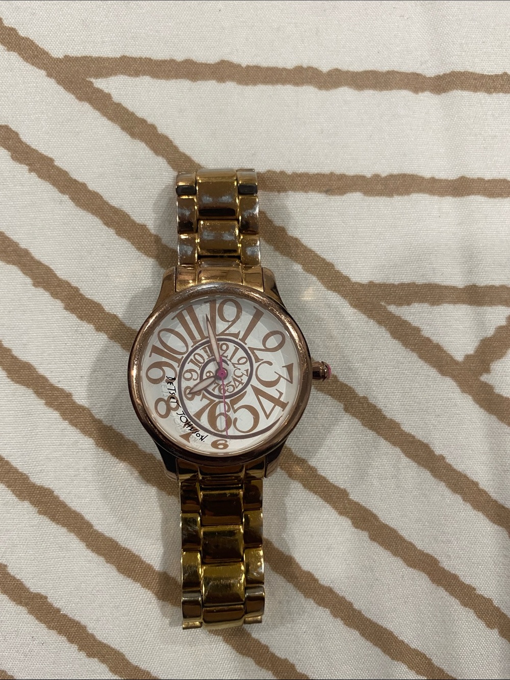 Betsey Johnson Gold-Coloured Spiral Watch